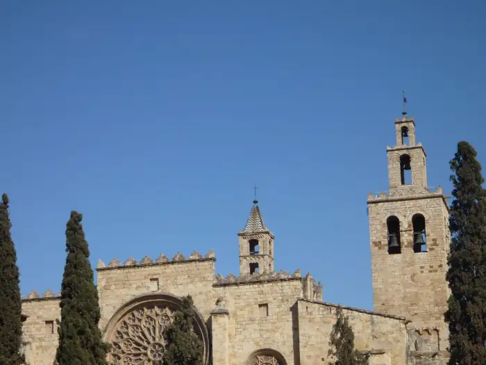 El monestir de Sant Cugat del Vallès amb les seves torres